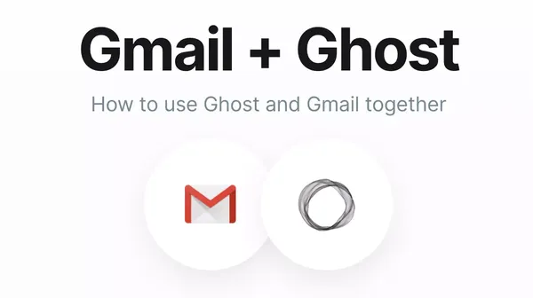 Integrate Gmail to Ghost as Email Server